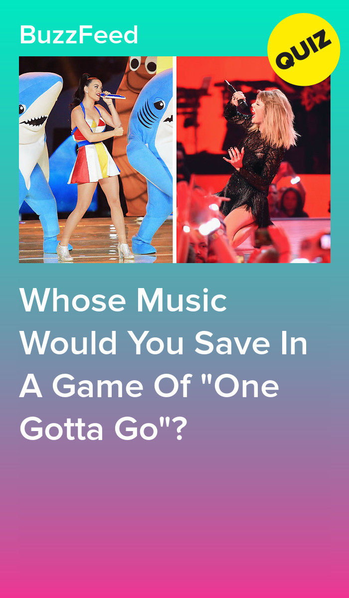 Whose Music Would You Save In A Game Of "One Gotta Go"?