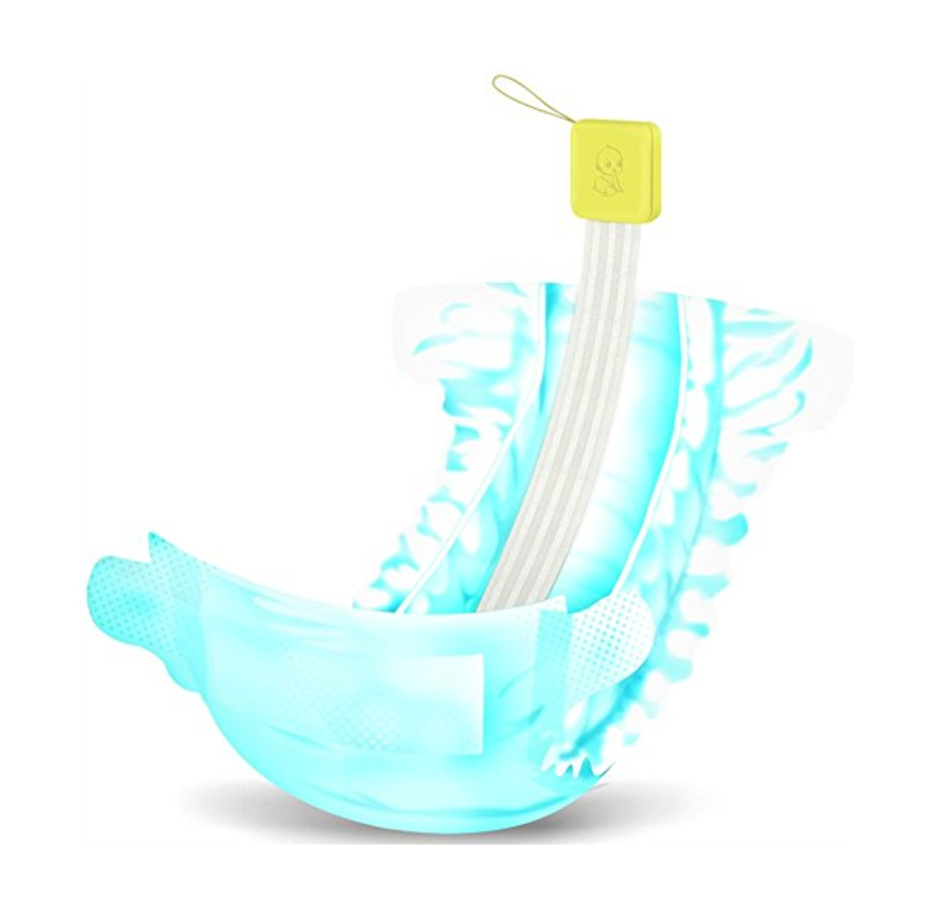 DDiaper Baby Talking Pee And Poop Alarm comes with a monitor that is safe and non-radiative. It features a mobile app that alerts you when your baby has peed or pooped. It is available for $28.74.