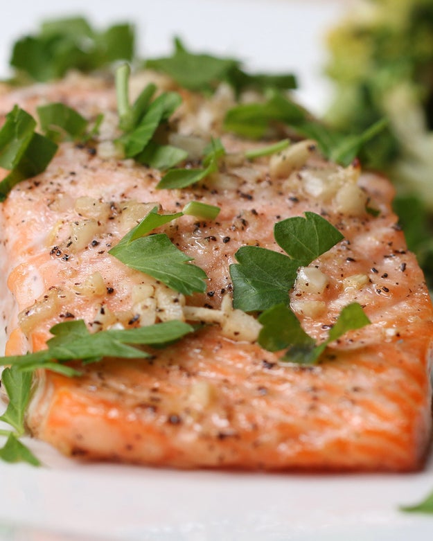 One-Pan Garlic Butter Salmon and Veggies