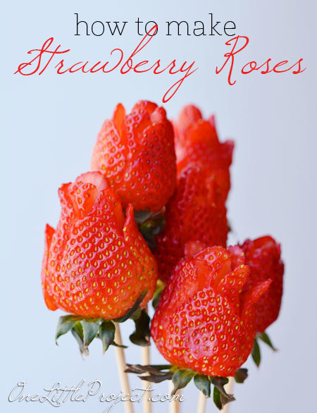 Instead of going the traditional route, why not give a bouquet of strawberry roses for a gift that is both unique and sweet. Learn how to make them here.