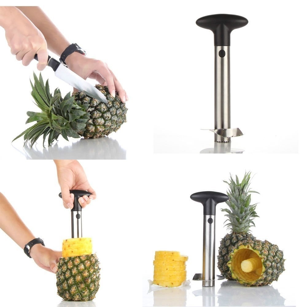 Promising review: "No, seriously... it's fantastic. I thought for sure I was going to have to use some major muscles, but it was super easy. I feel like I've hit the mother load of helpful kitchen items. I avoided buying pineapples whole for so long because they were such a pain to cut up, but this handy little device has now caused me to buy 4 pineapples in 2 days. Because that's how much fun it is to use. Not to mention the handy little booze cup that's left over: pour a little coconut rum in the leftover pineapple 'shell' and it's a delicious treat. Couldn't be happier with this purchase!" —Kaycee OlsenPrice: $8.99