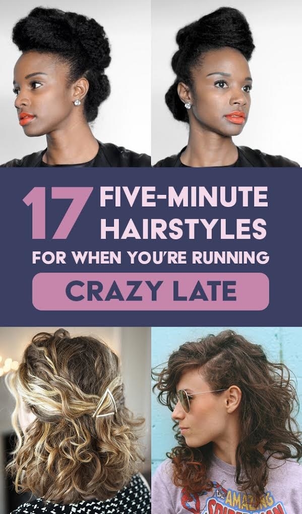 5 Lazy Easy Hairstyles  Cutest 5Minute Hair Styles  Hairstyles