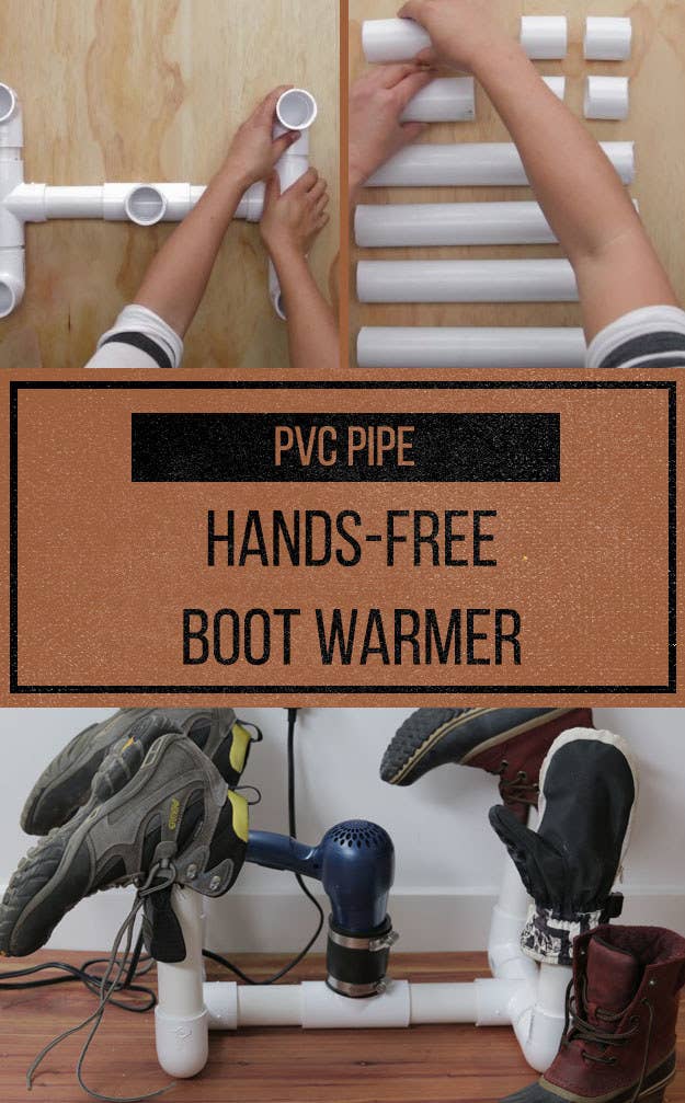 Use PVC Pipe And A Hair Dryer To Dry Out Your Boots In Use PVC Pipe And A Hair Dryer To Dry Out Your Boots In