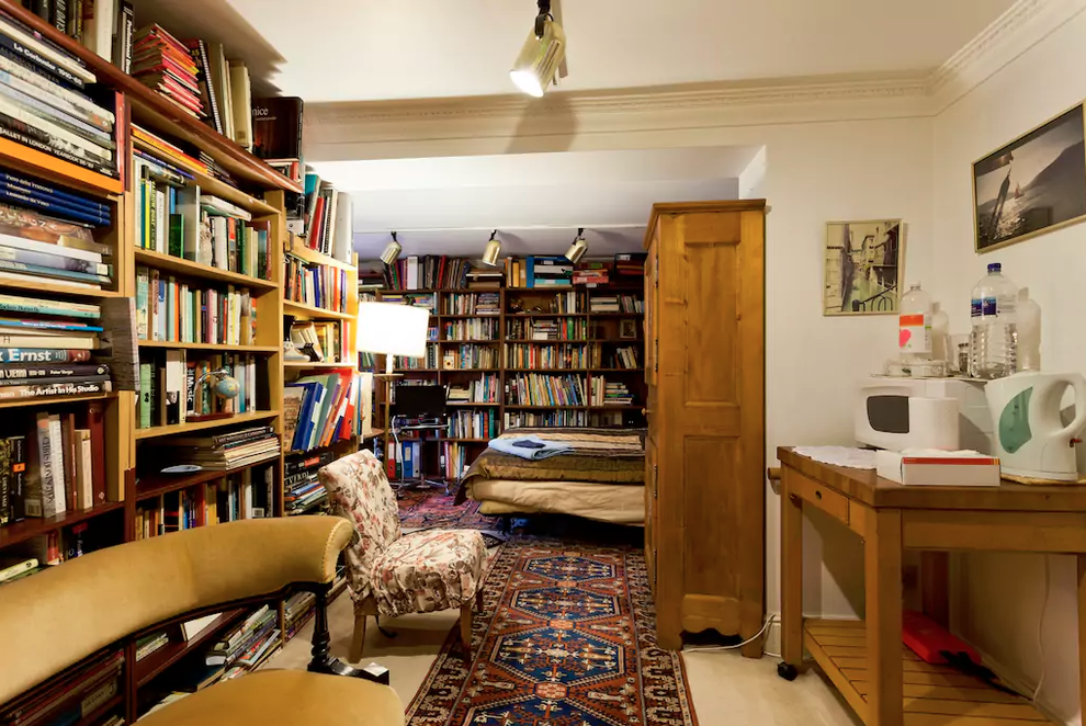 This library bedroom in London.
