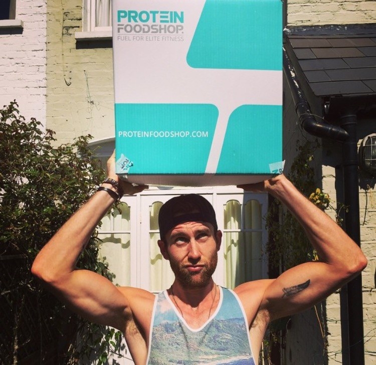 This is the only instance in which I am okay with a man showing of protein powder..