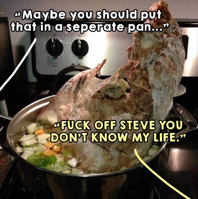 Fumbled Taking A Cup Of Soup Out The Microwave And It Was So Messy