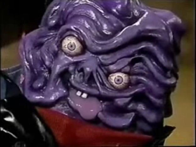 When the purple slime monster doll, Gooey Gus, showed up on Ghostwriter.