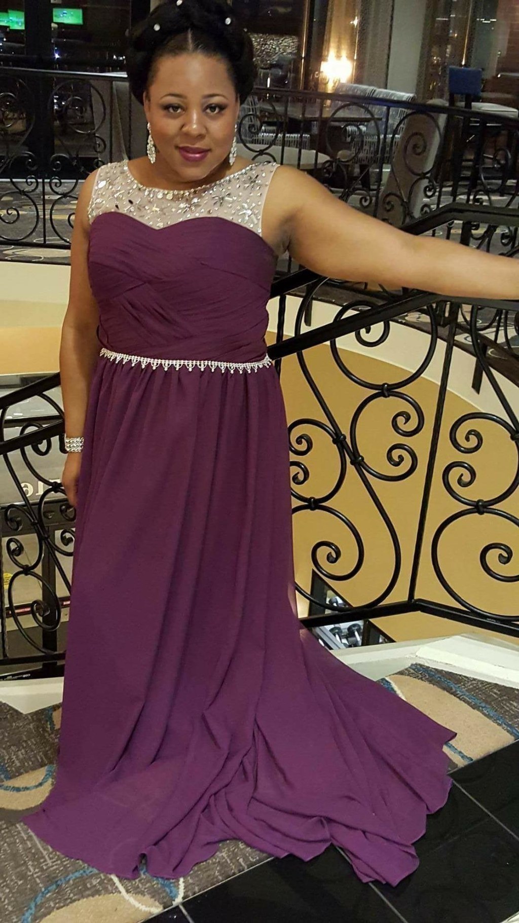 Amazon purple sale bridesmaid dresses