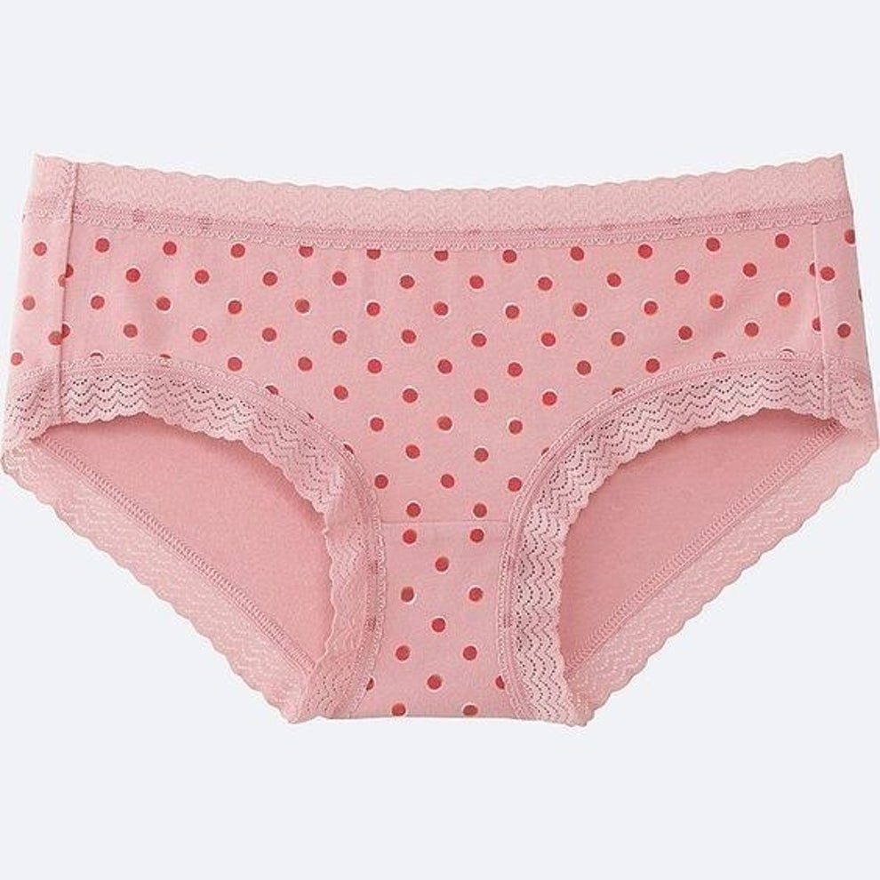 Buy Sexy Dark Pink Peek a Boo Crotchless Panty Microfiber Black