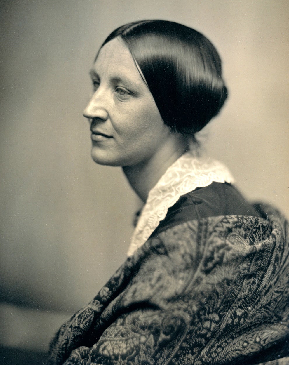 Susan B. Anthony, crusader for the women's suffrage movement.