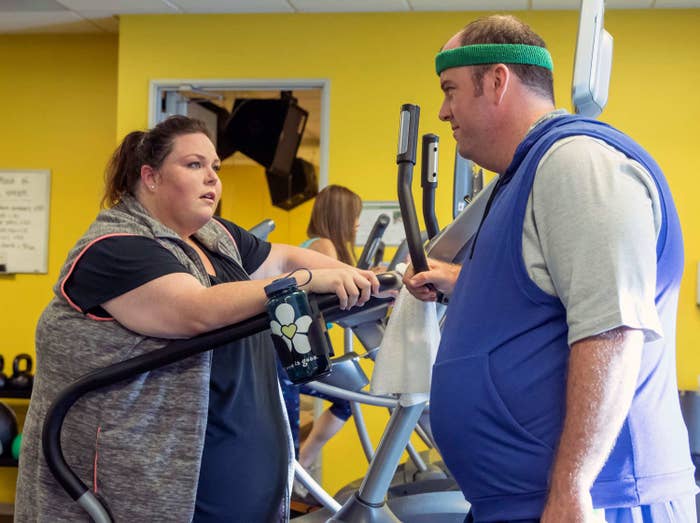 We need more fat characters on TV: fat characters who are complex and dynamic, who have characteristics beyond being fat, who express goals that aren’t just losing weight, and who remind viewers that there is nothing wrong with fat bodies and that “fat” is not a bad word. That’s a tall order, given the dearth of fat people on television — when they do show up, it’s often as a punchline. I’ll admit that I was instantly smitten by Kate on This Is Us. It helped, of course, that Chrissy Metz is a talented and charismatic actor. Watching the pilot, I was worried that she might fall into the tropes of fat representation — her character felt a little one-dimensional. She did things like put “Do not dare eat this” Post-it Notes on cake and made grand statements like “I ate my dream life away.” But I was willing to keep watching and let the writers continue to flesh her out.Kate certainly did develop and reveal more depth throughout the season, but her arc returned time and again to her weight loss. That was reinforced when Metz revealed that she was contractually obligated to lose weight, an assertion she later walked back. Whatever the details, her character’s arc was built around weight loss from its inception. Meanwhile, Chris Sullivan, who plays Kate’s fiancé Toby, wears a fat suit, indicative of his character’s eventual weight loss — despite his initial resistance. Is it realistic that someone Kate’s size would think about her weight often? Sure. But it would be a whole lot more powerful for fat fans of This Is Us if they were allowed to experience fat positivity through her, if her journey could be one of learning to love her body as it is, instead of the relentless focus on how fatness is holding Kate back.I realize that’s asking a lot for network television, given, again, the lack of fat characters on TV. It’s refreshing that This Is Us decided to tell Kate’s story and to cast an actual fat actor instead of (as with Sullivan’s Toby) an actor wearing a fat suit. That doesn’t mean we shouldn’t challenge the representation and ask for more: It’s easy to fall back on the familiar narrative of weight loss, but it’s also lazy for any viewer, and especially disappointing for viewers who are fat. It’s not that there’s anything wrong with losing weight, or that there aren’t stories to be mined from it: It’s that the show could do plenty with the character while also empowering viewers who rarely get to see themselves onscreen. Metz is clearly up to the challenge. Let’s hope Season 2 continues that trend and ditches the Post-Its for good. —Louis Peitzman
