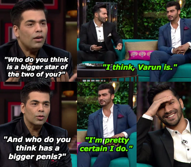 koffee with karan varun and arjun episode