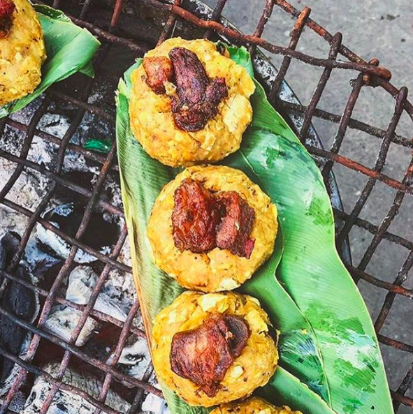 Tacacho con cecina é o café da manhã favorito no Peru para se comer na rua.