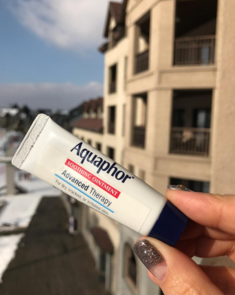 Aquaphor Soothing Ointment for soft, kissable lips.