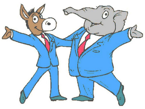 We all can get heated over politics, but it isn't entirely our fault. Because the leaders at the top struggle to get along with others, it sometimes makes us struggle to get along with others because we're influenced by their example. Now I'm sure they don't mean to cause this drama, it's just what happens when partisan politics go to far. But partisan politics are good in moderation! The Constitution was forged from political debate between parties! Debate is good, but attacking is not good.