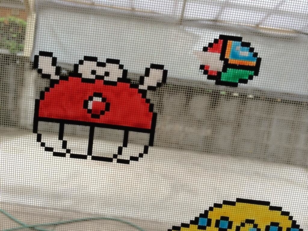 マリオやffが網戸に 100均グッズでできる超画期的なアイデアがtwitterで話題に