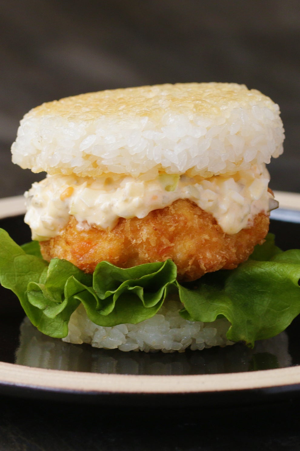 ふわぷり食感にやみつき エビカツライスバーガー