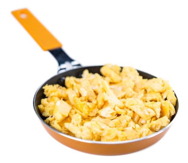 You just whisk up some eggs, plop them on a pan, and — Bam! Scrambled eggs, the best single-ingredient breakfast there ever was.