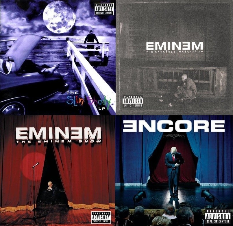 True Eminem fans love The Marshall Mathers LP. The hipster-y ones like Slim Shady LP. Mainstream music lovers go for The Eminem Show.No-one goes for Encore. Except my idiot friend - who, for the purposes of this piece, shall be referred to as Jay. Because that's his name.But he is adamant that, if you compare Eminem's four best albums side-by-side, track-by-track, it comes out on top - claiming to have conducted a similar experiment on a long-distance car journey.Here, determined to shut him up, I do exactly as he suggests.