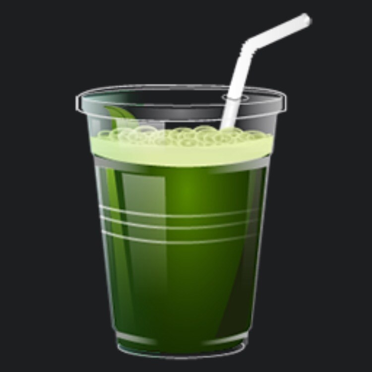 El emoji adecuado cuando estés en Detox o dieta estricta. También aplica para preguntar: ¿Quién quiere jugo verde?