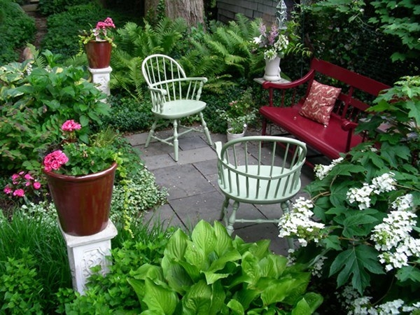 A gate fixed to a wall or fence surrounded with climbing plants produces the illusion that the garden design continues beyond the borders. A well-executed trompe l'oeil doorway painted on a wall framed with evergreen planting and climbers is a simple, enjoyable way to add interest and give the appearance of more space. Using reducing sized pots, plants or statuary, or narrowing a path as it approaches the boundary will produce a false point of view that makes the garden seem larger.Level changes like steps, raised beds, or a raised swimming pool offer the garden an additional measurement, make it appear more fascinating and sidetrack attention far from the limits. Raised beds and retaining walls for swimming pools can likewise function as seats if they are between 450mm and 600mm high. Producing extra useable space in the garden by presenting features that have a double purpose it more useable along with more appealing and this immediately gives the impression of more area.