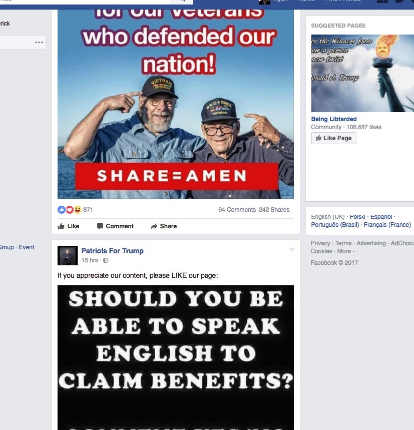 I Made A Facebook Profile Started Liking Right Wing Pages