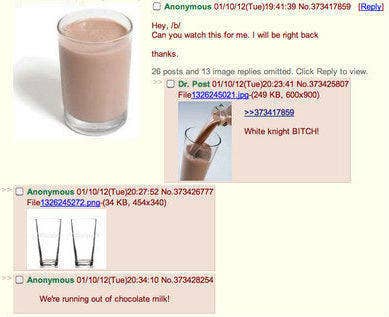 Someone Asked Their Group Chat To Look After Their Chocolate Milk