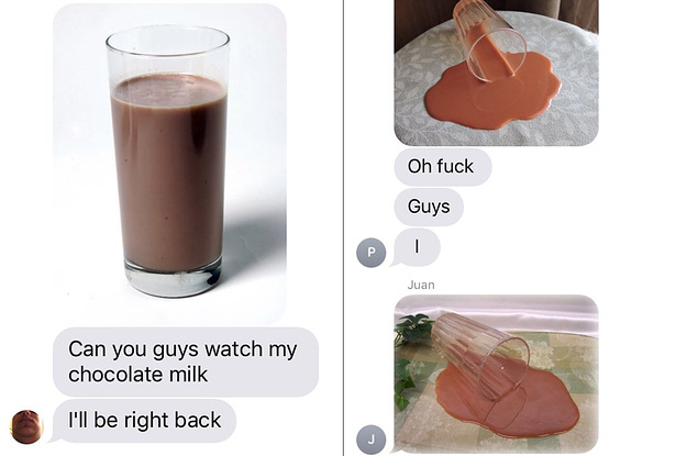 Someone Asked Their Group Chat To Look After Their Chocolate Milk And