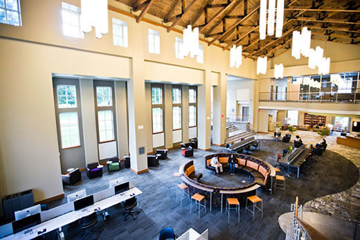 Study together at an Emory library