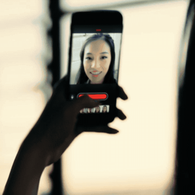 It turns your video into content that’ll work with or without audio immediately, which is key to captivating people as they thumb through their Facebook or Instagram feeds without headphones in. You can turn on Live Titles and select your caption style, then press the Hold-To-Record button and the feature will caption your speech, live. It’ll even capture your cadence, like a good karaoke vid. I was only able to try Live Titles in a quiet room with virtually no background noise, but I imagine it’s as accurate as iMessage’s speech-to-text capabilities. When Live Titles inevitably fails, you can edit the video’s text by tapping on the caption.