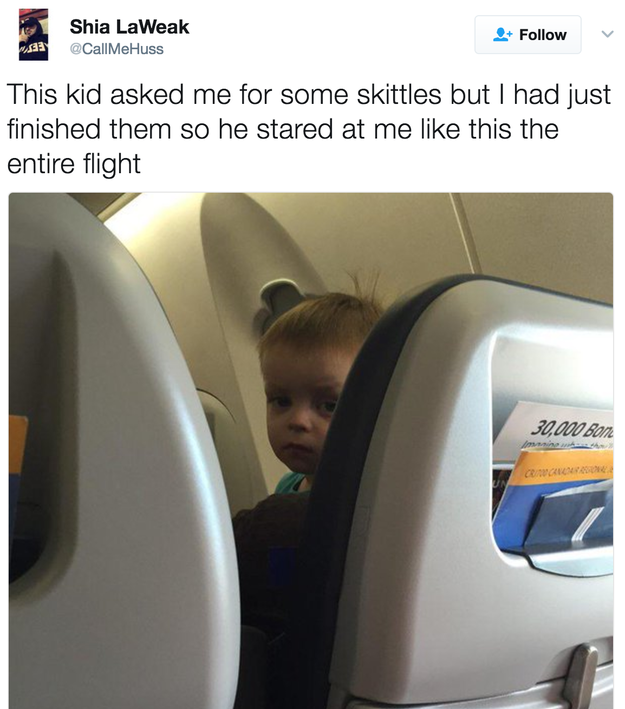 This kid who has the death stare down pat: