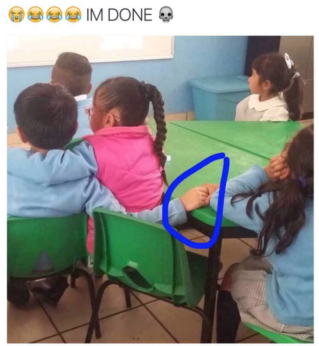 This kid who already knows how to play the game: