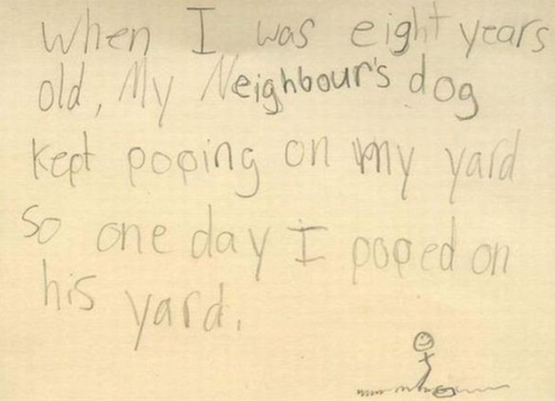This kid who obviously knows how to get revenge: