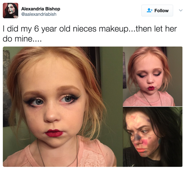 This little girl who knows just how to utilize her auntie: