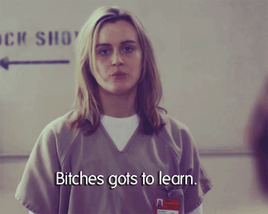 Her crimes against people of colour are bad enough. She started a white power group. It played off as an accident, but she directly targeted Latinas for doing something she was doing. She jerked around Alex (and left after her mother died!), jerked around stupid Larry, always feels the need to add her input, and she’s beyond entitled. Ban Piper Chapman.–Nicky9