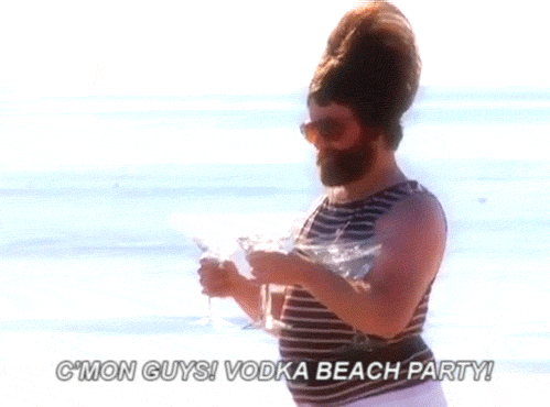 Feel like sinking your toes in the sand somewhere? Or maybe bundling up and hitting the slopes in some northern mountainside? Whichever you choose, make sure being there will make you happier than Alan at a Vodka Beach Party. Spring break is only a week long, make it count.