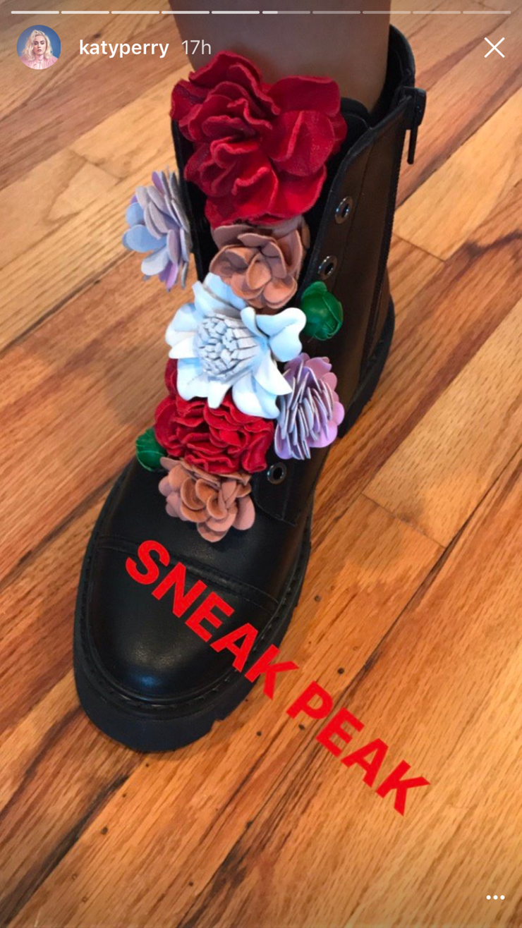 katy perry flower boots