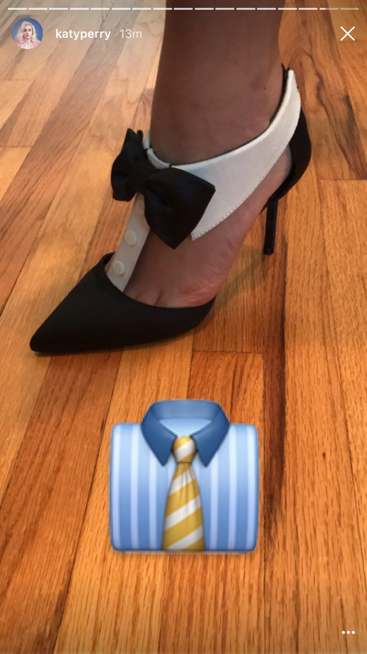 katy perry tuxedo shoes