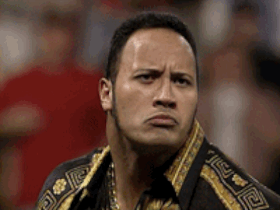 Dwayne the Rock's eyebrow meme.