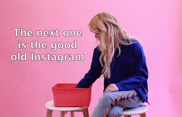 Then it was time to move to another social network, this time for an Instagram dare.