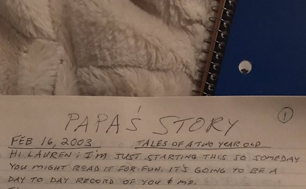 Blank said she was confused at first by what the notebooks were, but as she read the stories and entries, she became overwhelmed. Her entire family then began to cry.