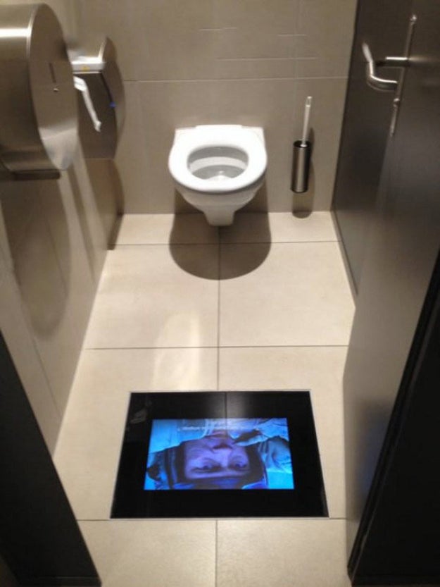 And finally, the cinema that ensures you don't miss the movie if you have to go to the toilet halfway through.