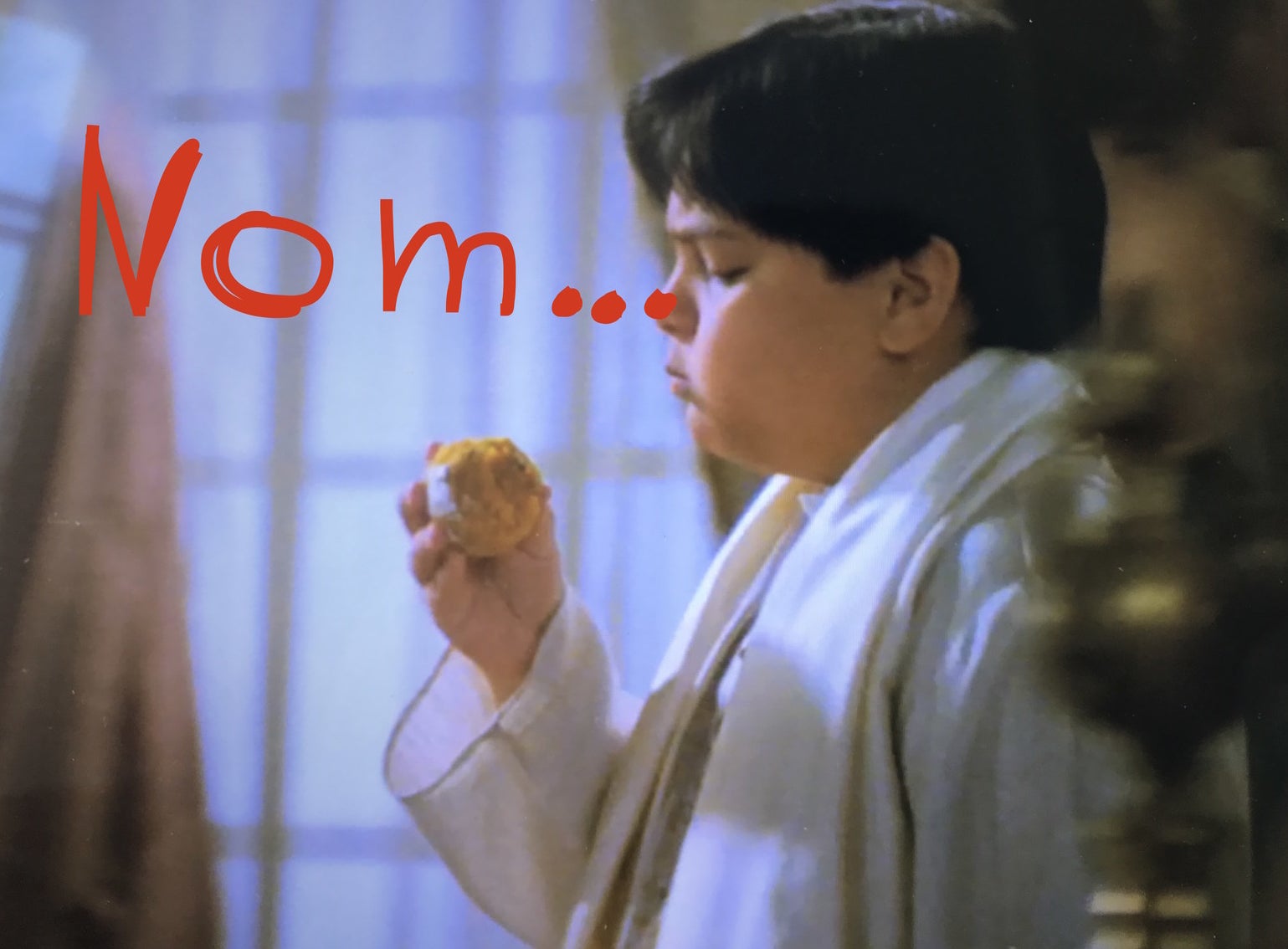 Answer: He's eating his namesake, laddu. Laddu is an Indian sweet made of sugar, milk, gram flour and Kourtney Kardashian's favourite ingredient ghee.