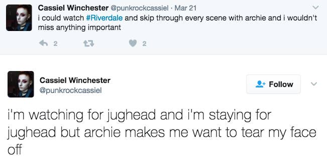 17 Tweets For Anyone Who Loves Jughead And Kinda Hates Archie On Riverdale