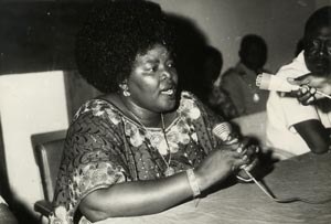As the first and only woman to hold the position, Elisabeth Domitien served as Prime Minister of the Central African Republic. Despite only being able to receive a rudimentary education in her youth, she taught herself math (which honestly is impressive enough) and established herself as a successful farmer and businesswoman. She used her public speaking ability to form a national identity and get people excited and involved in the liberation movement. As Prime Minister, she regularly spoke out against the president, who was dismissing the needs of his people and violating human rights. Her criticism of him cost her her job and landed her in political prison. Eventually, the bad guy was overthrown and the new government recognized all the good she had done, she received compensation for her unjust treatment. Domitien's bold actions helped liberate her nation from colonization and later from an unjust president and she should be an inspiration to all. I haven't found any quotes from her on the internet, but I'm sure she said something impressive like "hey stop doing that, that's not what a president is supposed to do"