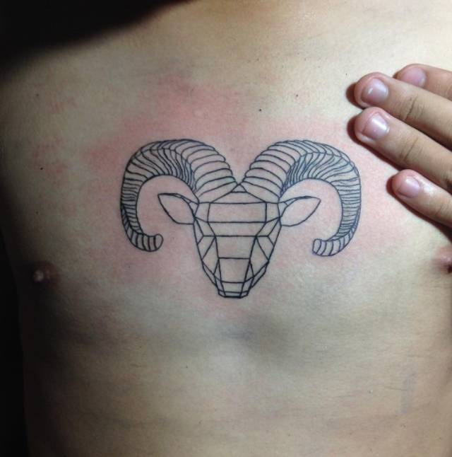 Tattoo of the day. #Aries #tattoo #tattoos #ink #inked #art #arte #artist  #tattooworld #tattooist #cute #beautiful #love #red #tattoolife | Instagram