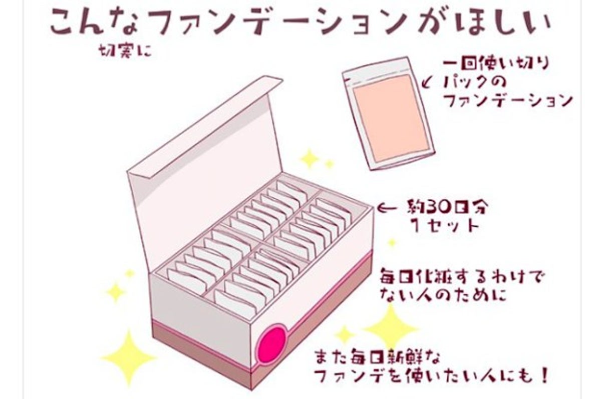 使い切りファンデーションが欲しい 以前販売していた資生堂に聞いてみると