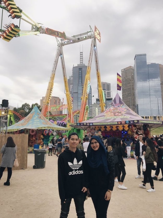 Meet Lyana Azman and her boyfriend Amin Fouzi, two 21-year-olds from Malaysia currently studying in Melbourne.