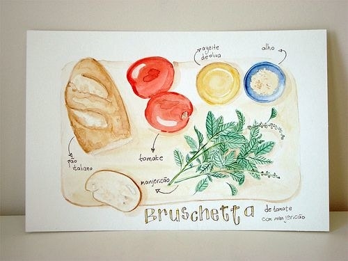 this looks as good as bruschetta actually tastes