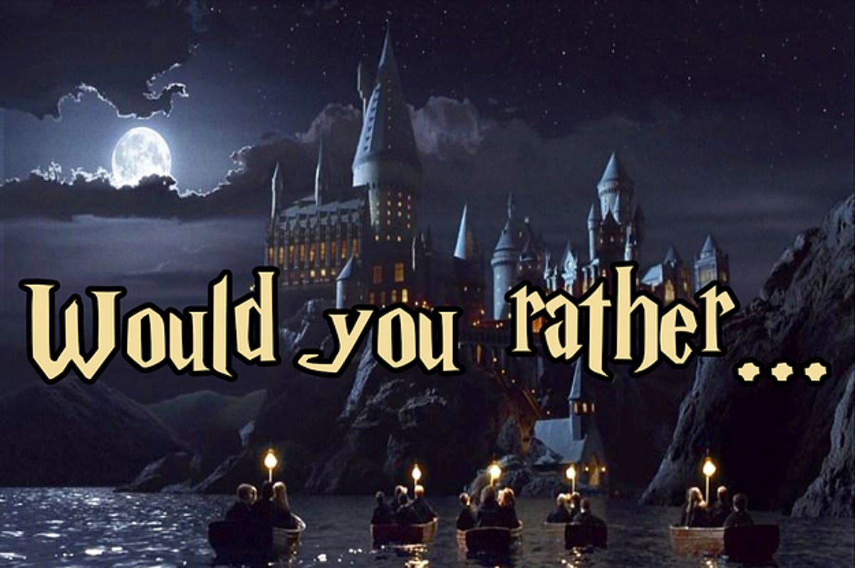 Would You Rather ? - Heywise  Would you rather quiz, Would you rather,  Which hogwarts house